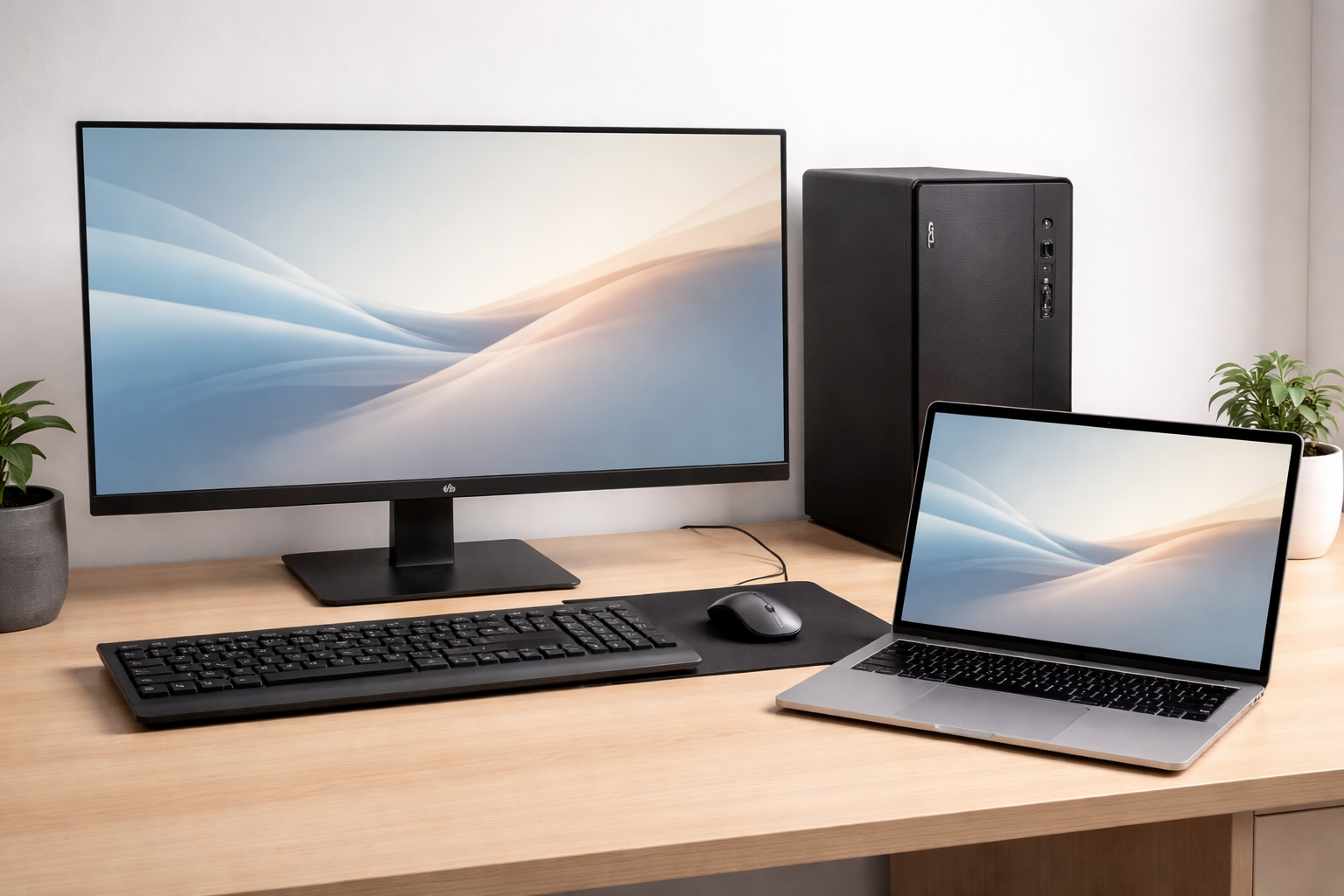 iMac et iPhone illustrant le renouvellement du parc informatique en leasing